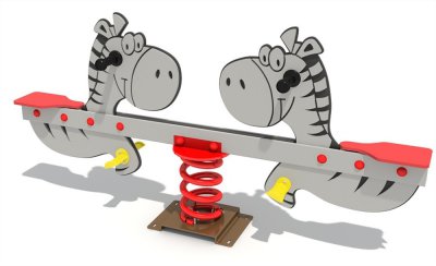  银河游乐斑马主题双人儿