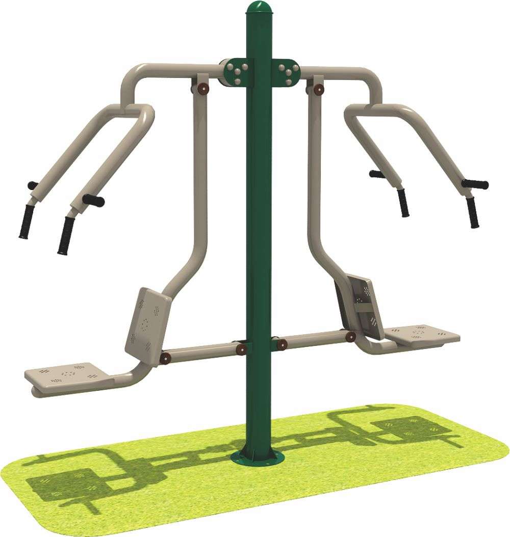 乐鱼健身器材 限位双人坐